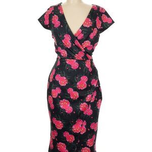 Lindy bop Georgiana Camelia floral dress 6